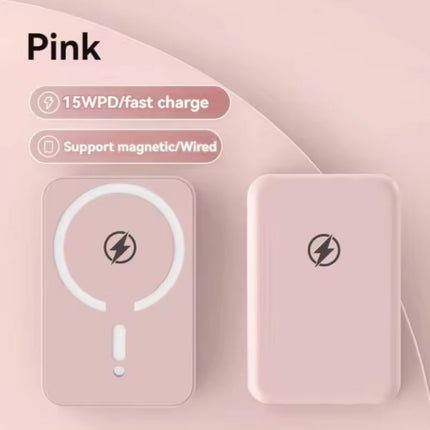 Magnetic Wireless Charger 10000mAh: 15W PD Fast Charging Power Bank for iPhone 16/17、15/14/13/12 Series