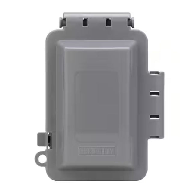 1-Gang Extra Duty Horizontal/Vertical Non-Metallic Weatherproof In-Use Outlet Cover (16-in-1-Configurations), Gray