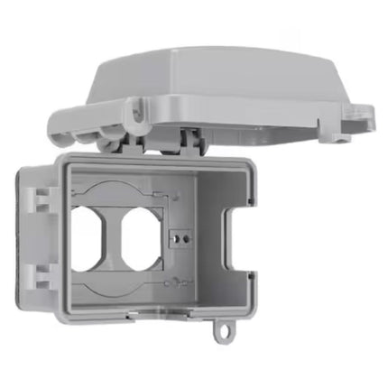 1-Gang Extra Duty Horizontal/Vertical Non-Metallic Weatherproof In-Use Outlet Cover (16-in-1-Configurations), Gray