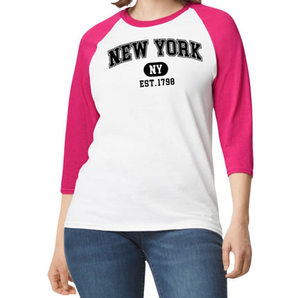 Woman T-Shirt with New York - NY - EST. 1798 design