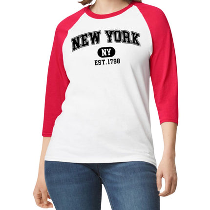 Woman T-Shirt with New York - NY - EST. 1798 design